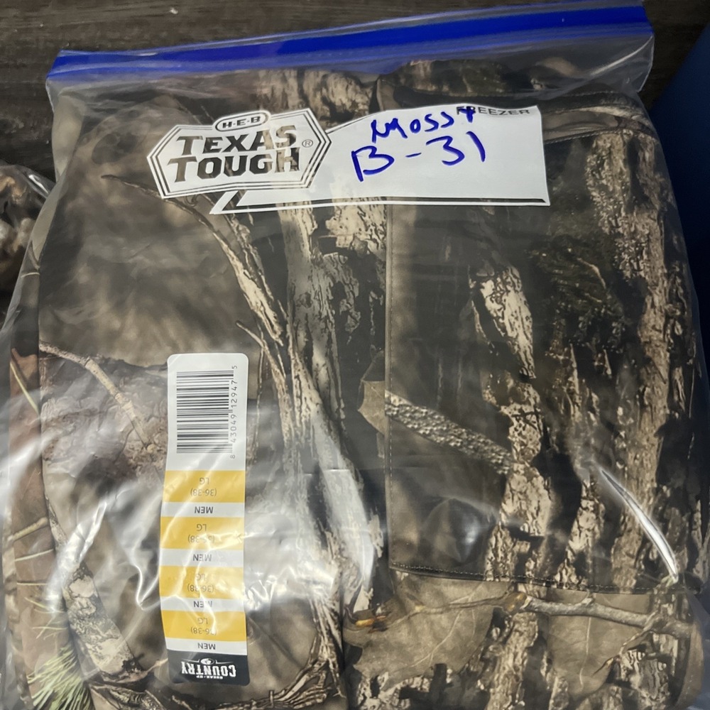 Mossy Oak Camo Hunting Cargo Pants Odor Shield Scent Block Size L NWT 36/38 - Picture 15 of 15